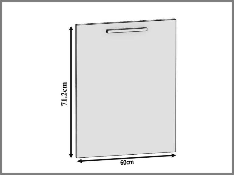 Panou masina de spalat vase Belini acoperit 60 cm mat gri TOR PZ60/1/WT/SR/0/B1