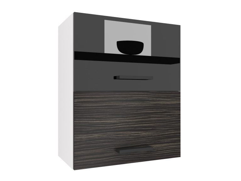 Corp de bucătărie Belini superior 60 cm negru lucios / abanos regal  INF SGP2-60/1/WT/BHK/0/B1
