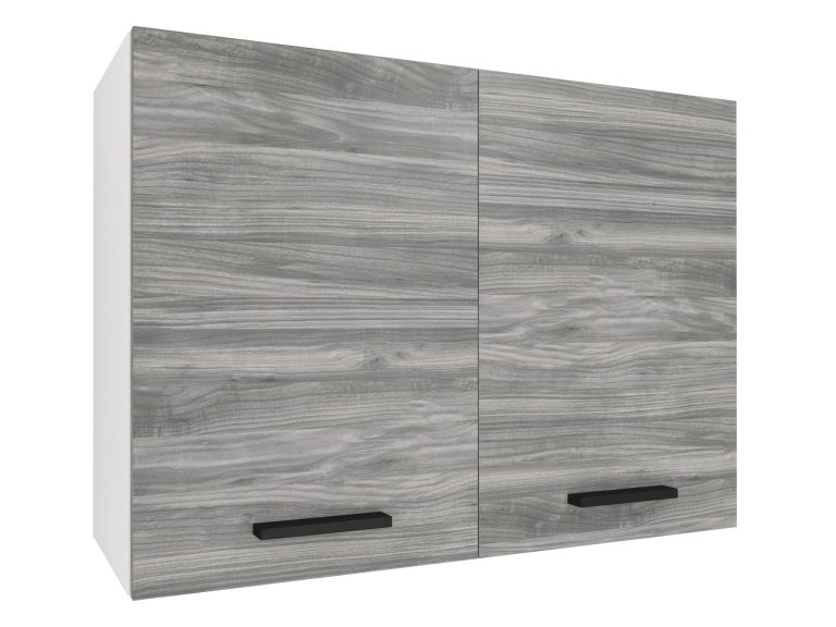 Corp de bucătărie superior Belini 80 cm gri antracit Glamour Wood TOR SG80/2/WT/GW1/0/B1