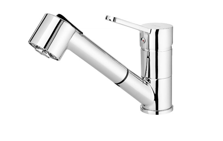 Set chiuveta + baterie din otel cu REDUCERE cu gura de scurgere extensibila ZEX 0113 / BDN 071M 